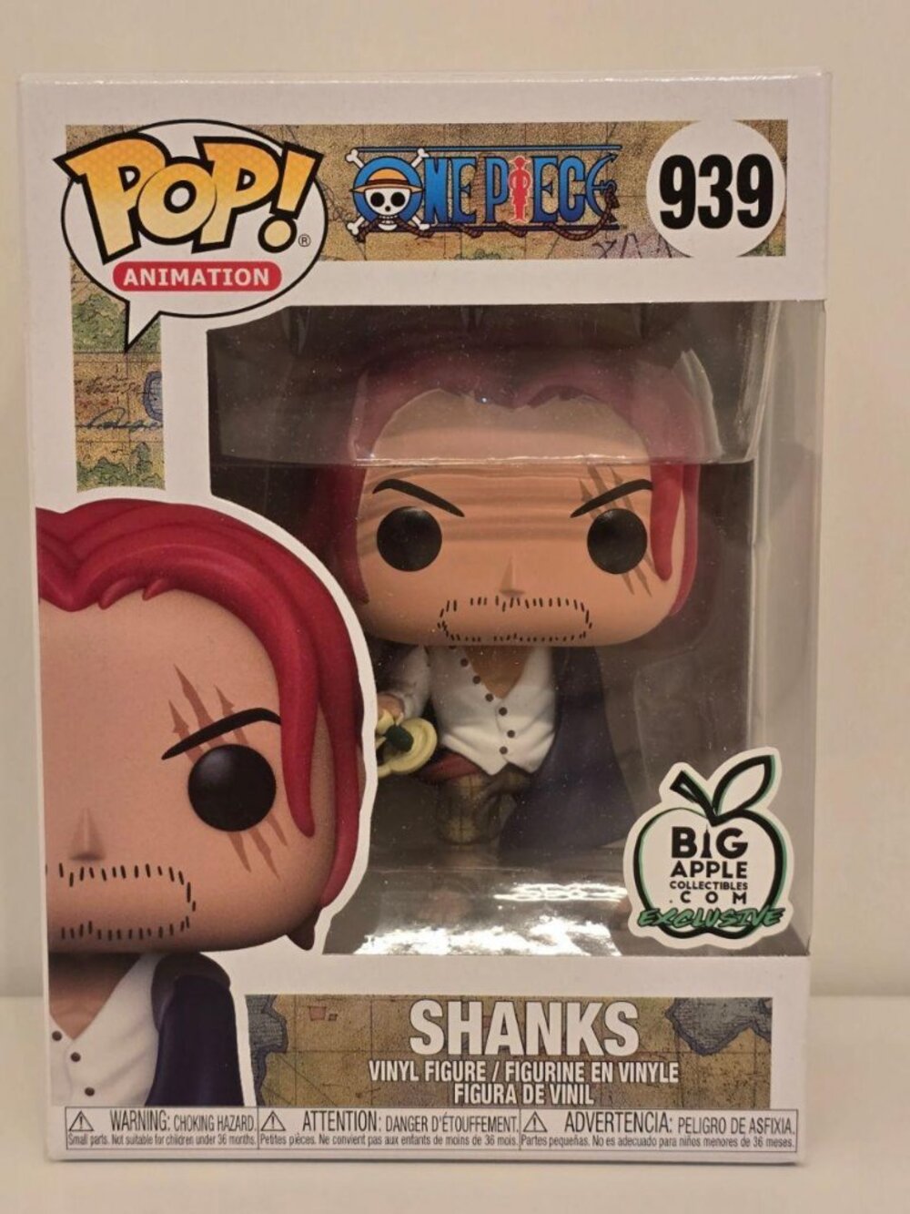 Funko Pop One Piece Shanks #939 - Big Apple Collectible Exclusive